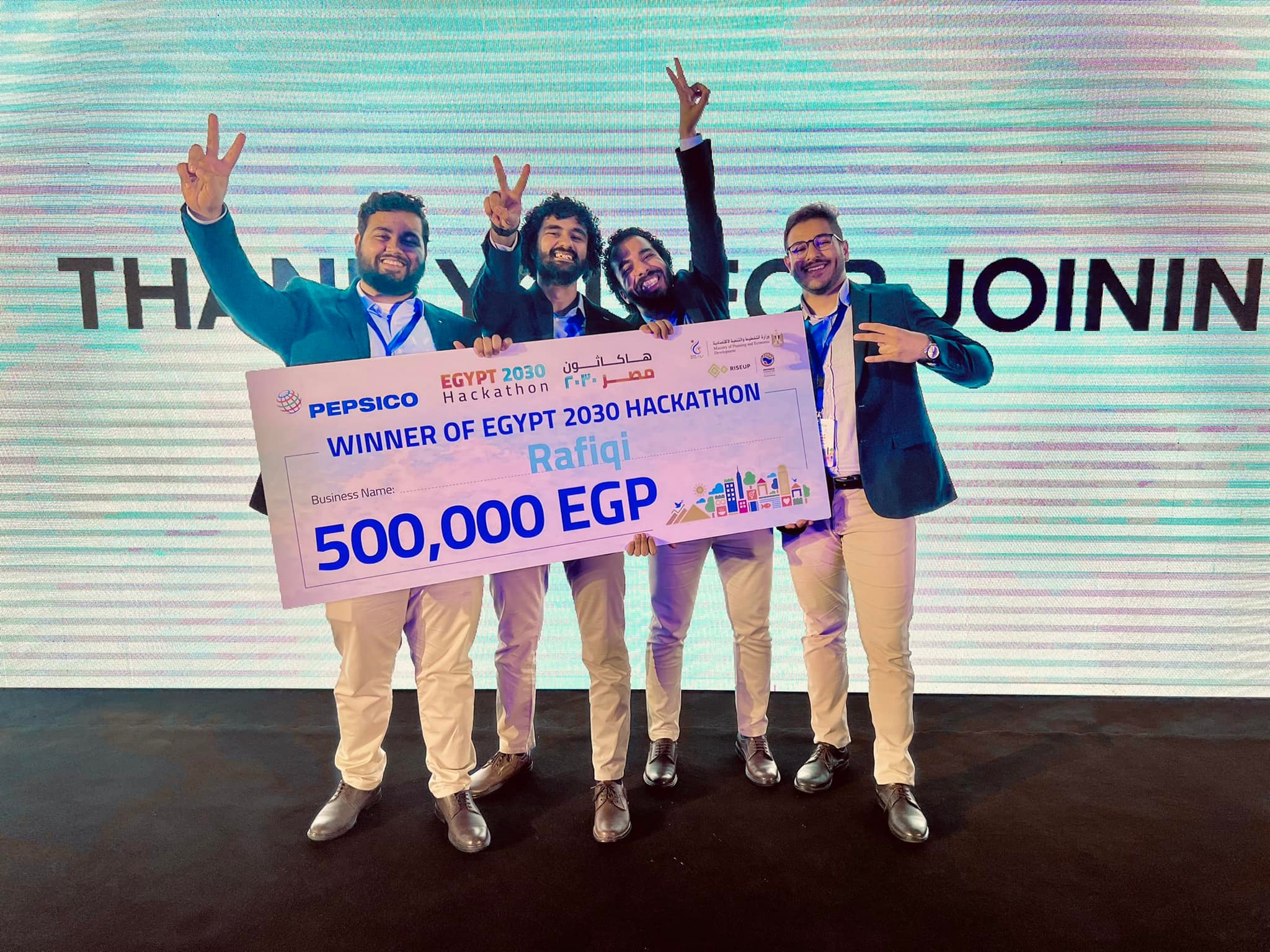 Congratulations "Rafiqi" for hunting the 1st place of Egypt 2030 Hacathon