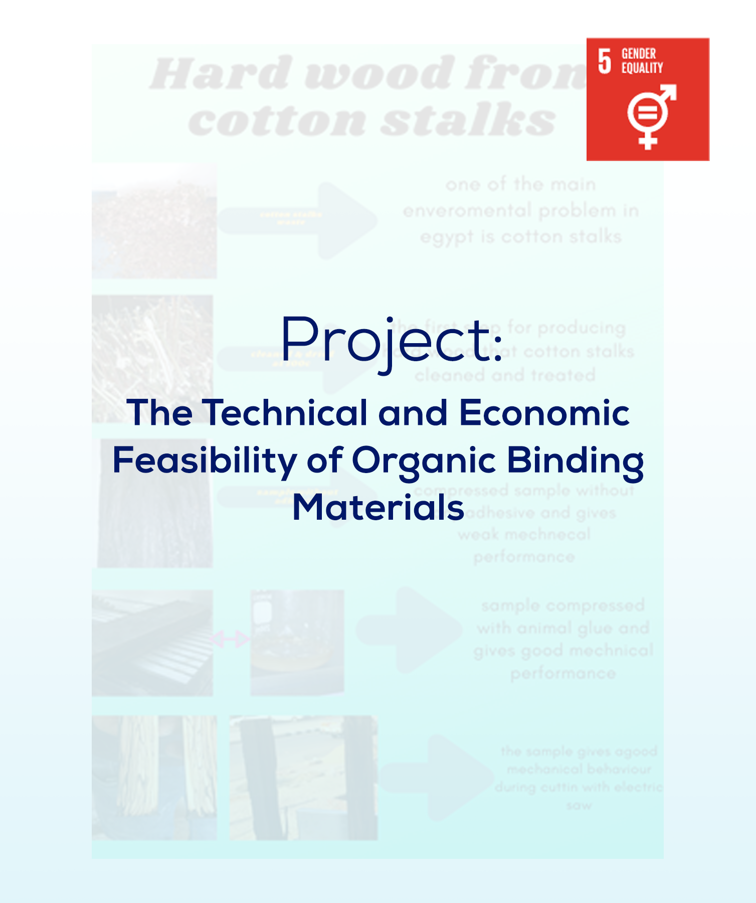 The Technical and Economic Feasibility of Organic Binding Materials 