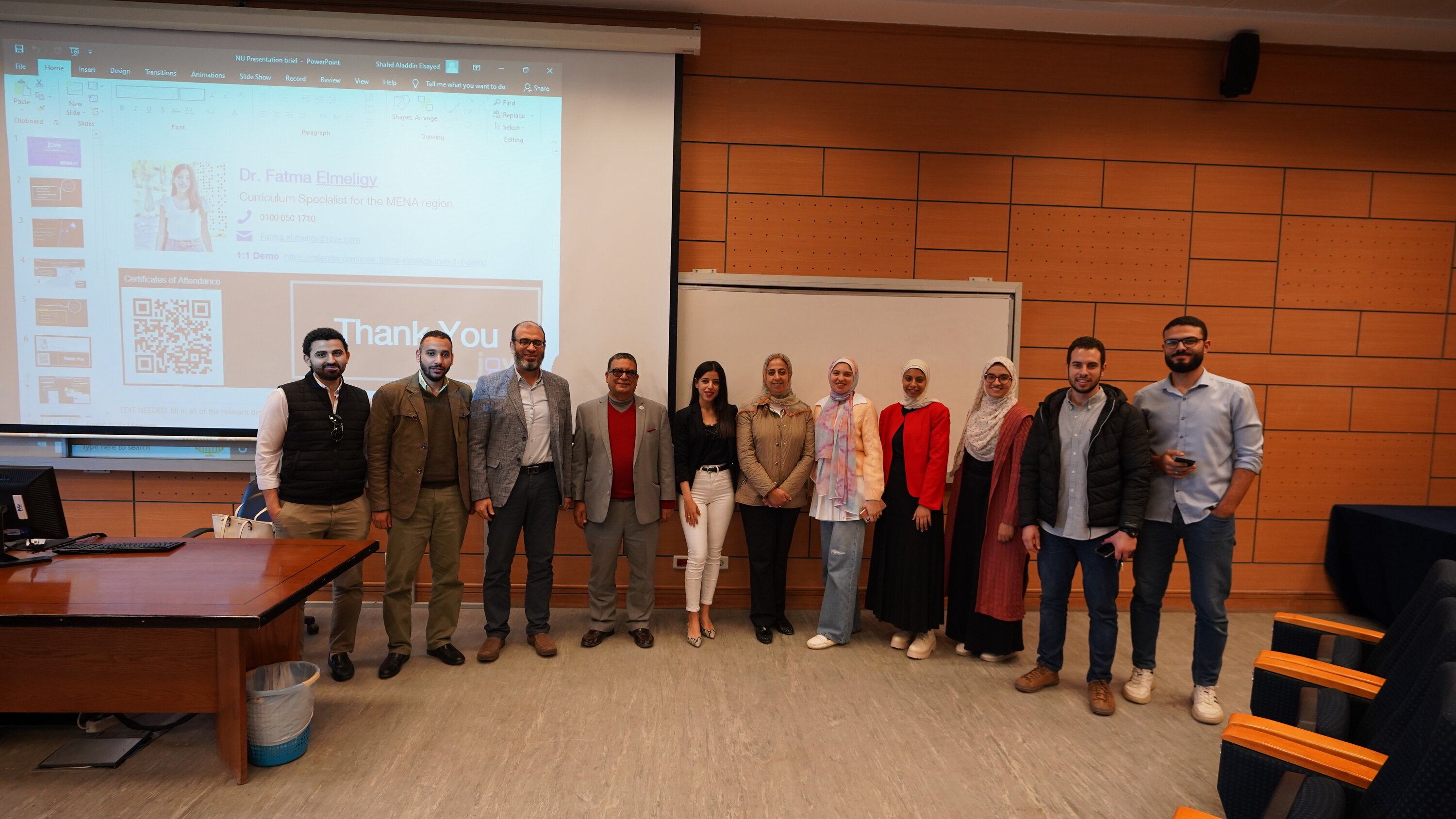 The Accelerate your Scientific Research and Education through JoVE workshop at school of engineering nile university 