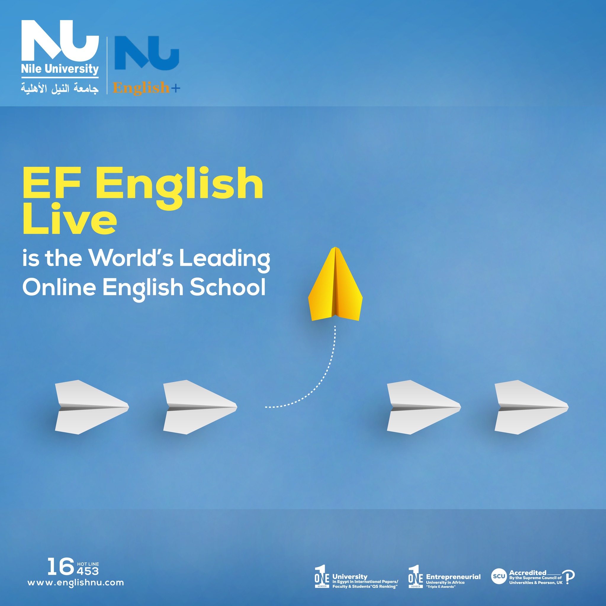 NU is partnering with EF English Live