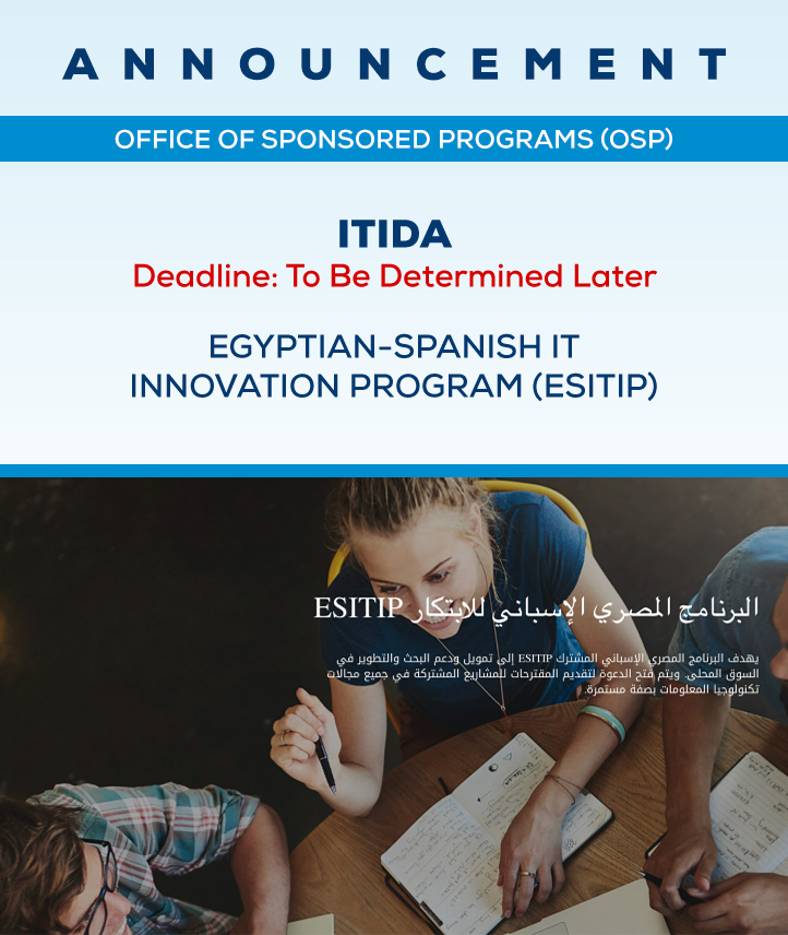 EGYPTIAN-SPANISH IT INNOVATION PROGRAM (ESITIP)