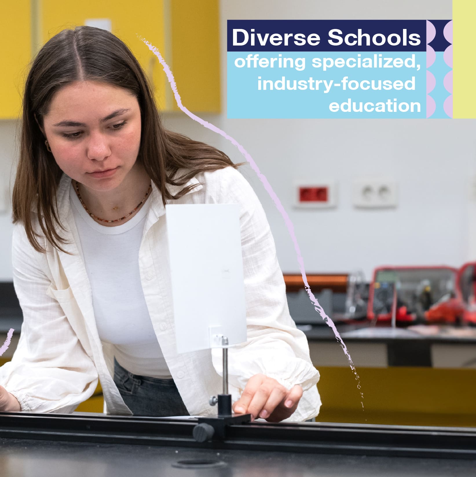 Diverse schools offering specialized, industry-focused education