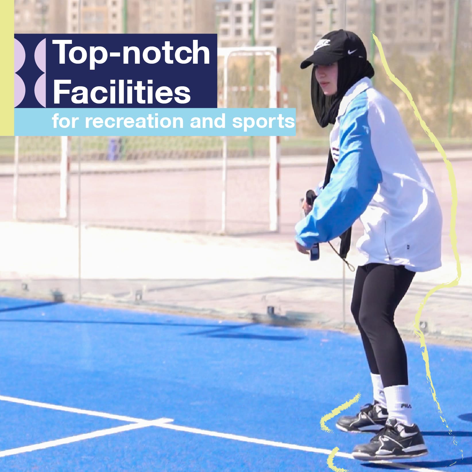 Top-notch facilities for recreation and sports