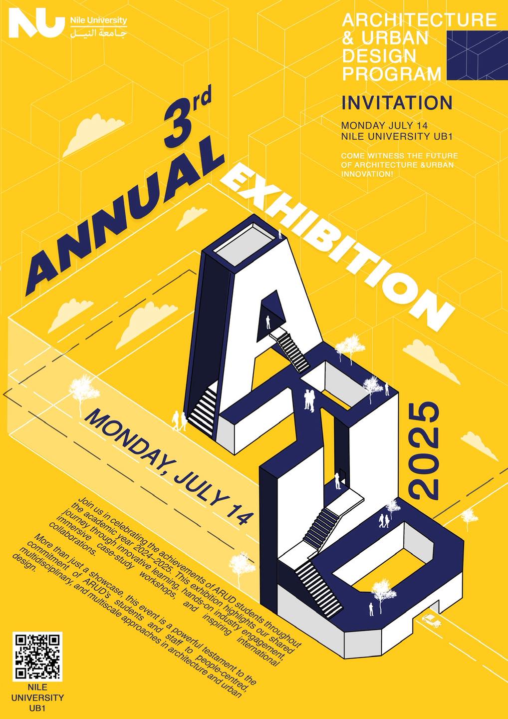 Join us for the ARUD Annual Exhibition at Nile University!