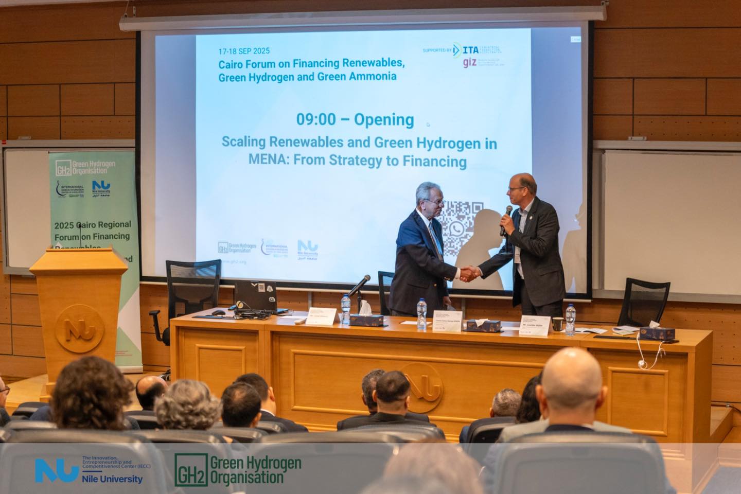 Nile University proudly hosted the 2025 Cairo Regional Forum on Financing Renewables, Green Hydrogen, and Green Ammonia
