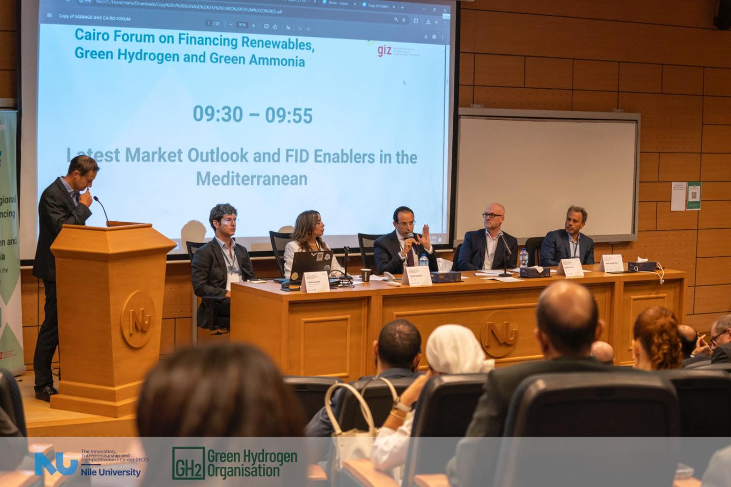 Nile University proudly hosted the 2025 Cairo Regional Forum on Financing Renewables, Green Hydrogen, and Green Ammonia