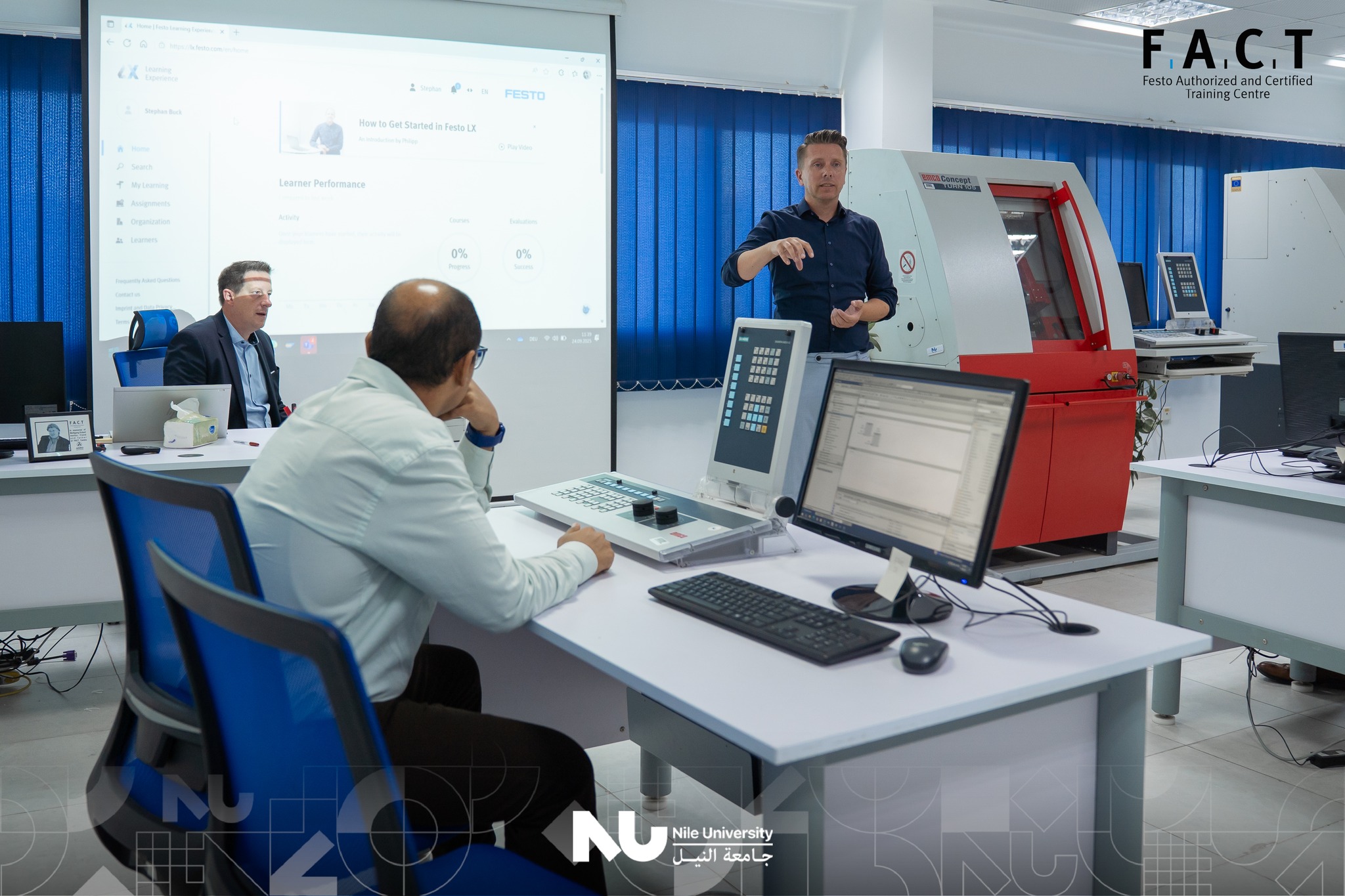 FACT Center at Nile University has successfully completed its 3rd FESTO international audit