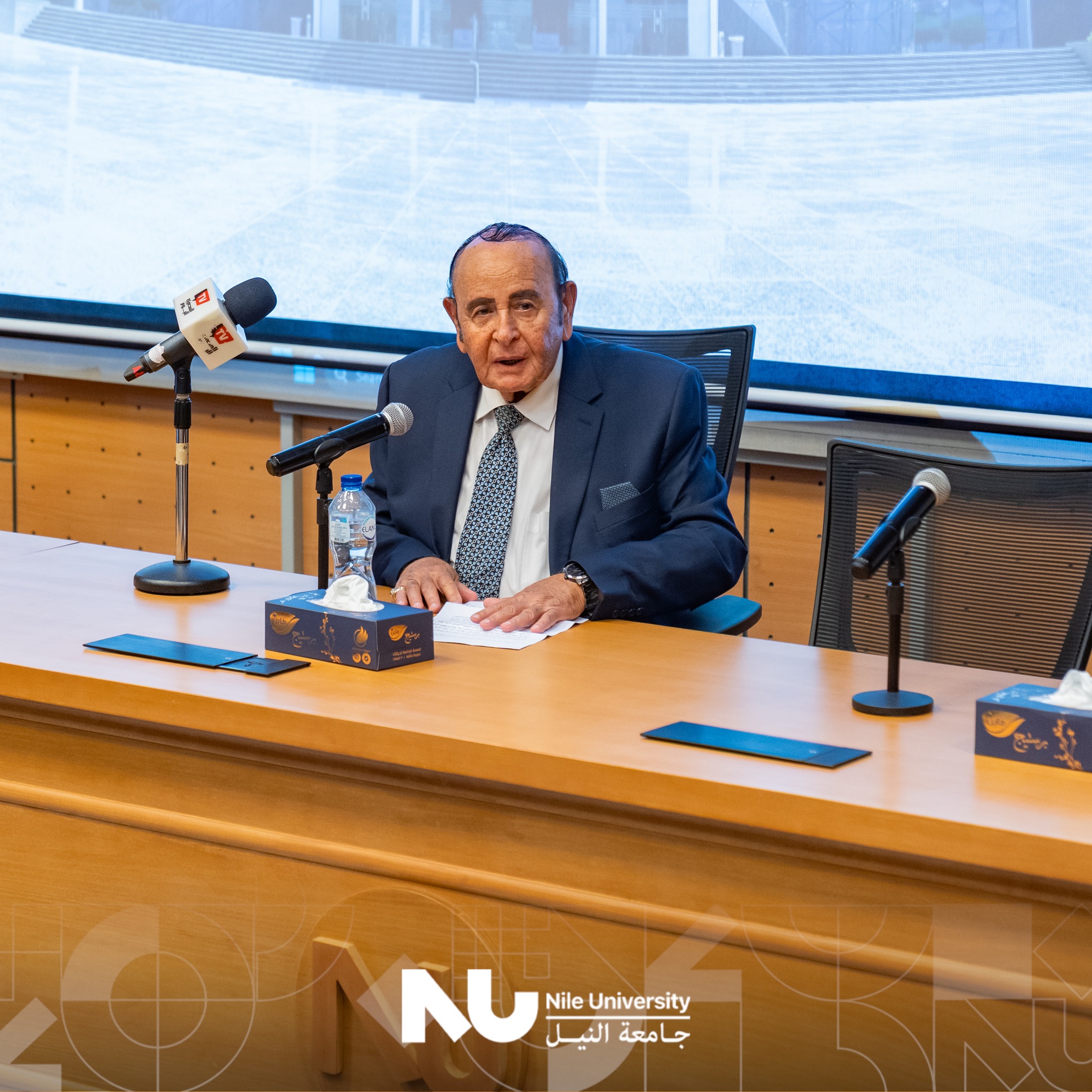Nile University proudly honored Eng. Salah Diab and the Al-Masry Al-Youm family for their exceptional contributions and unwavering support toward NU’s continuous growth and advancement