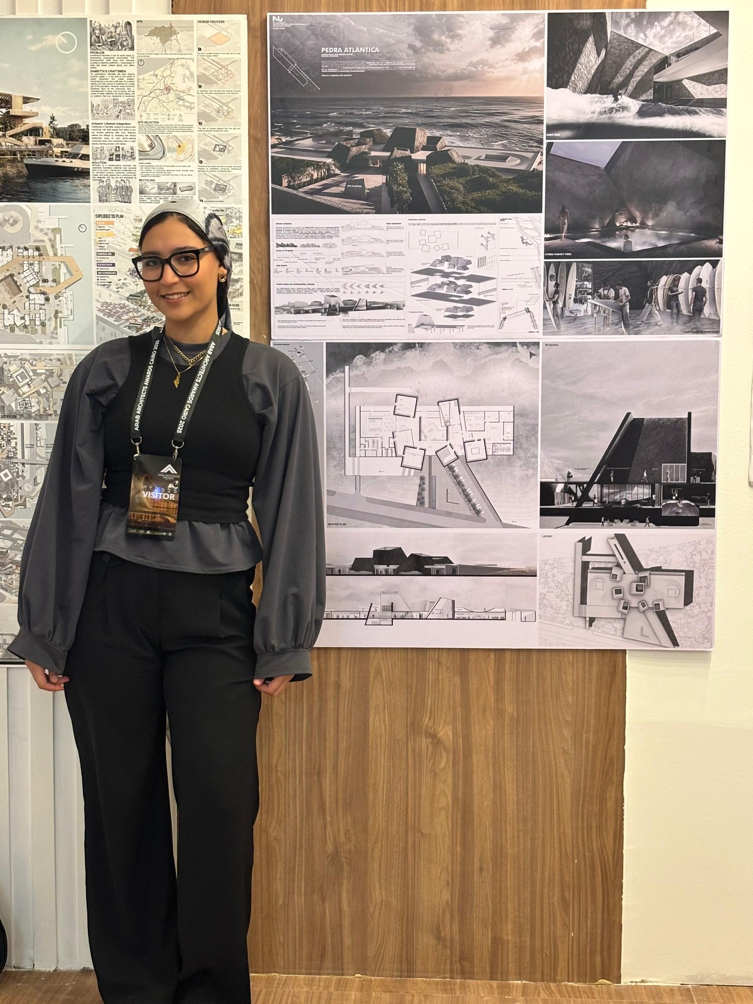 Nile University is pleased to share that Salma Zaky, a 2025 graduate of the Architecture and Urban Design Program, had her graduation project selected for exhibition at the Arab Architects Award Festival