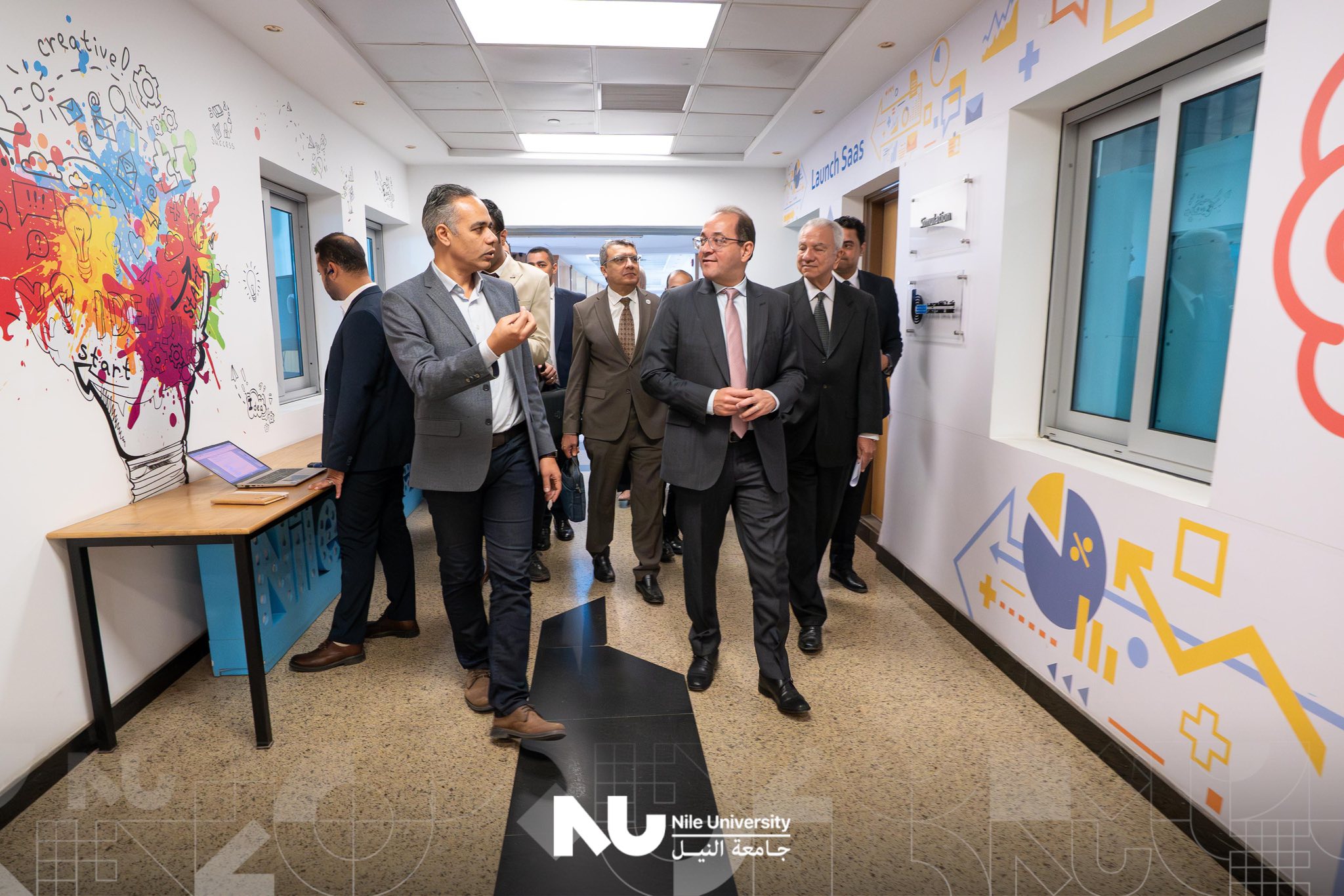 Nile University hosted H.E. Dr. Ahmed Kouchouk, Minister of Finance, in an extended dialogue session with NU students as part of the “Nile Salon” series