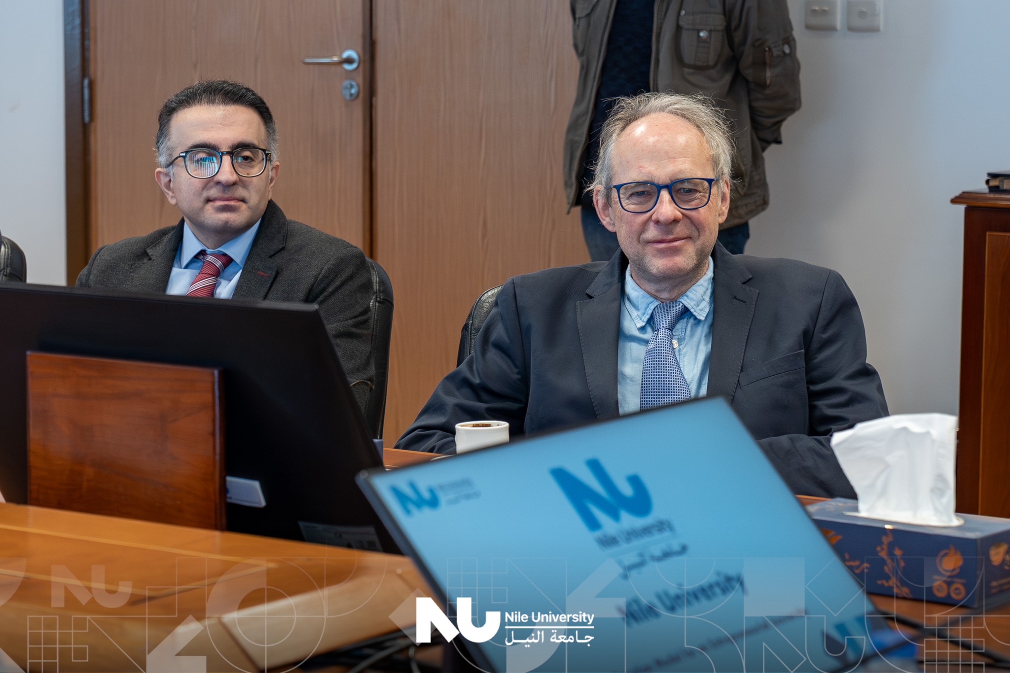 Nile University was honored to welcome a distinguished delegation from the University of Birmingham, the National Research Centre, and the British Council
