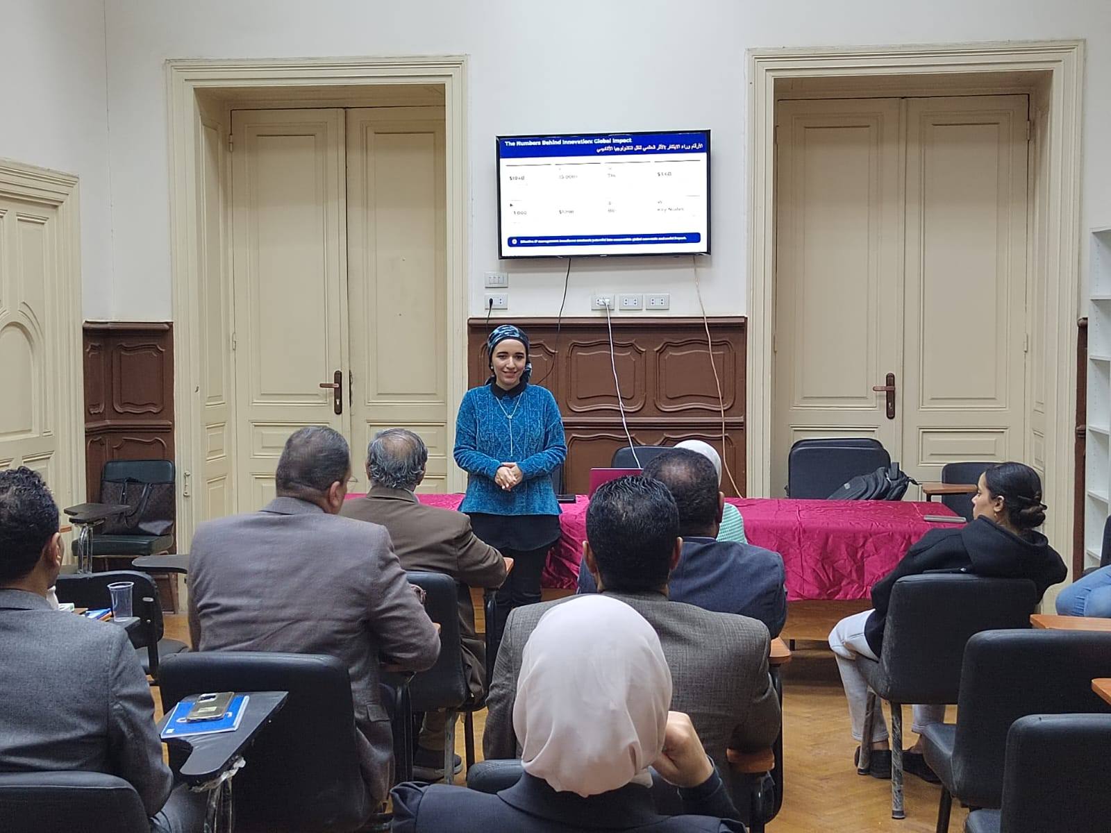 Nile University proudly participated in the 7th session of the Cultural Season organized by the National Institute of Intellectual Property at Capital University