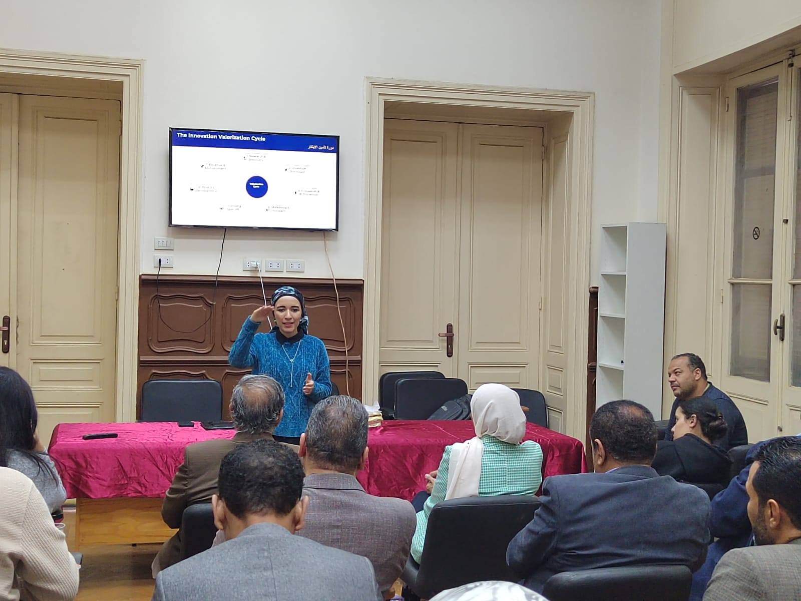 Nile University proudly participated in the 7th session of the Cultural Season organized by the National Institute of Intellectual Property at Capital University