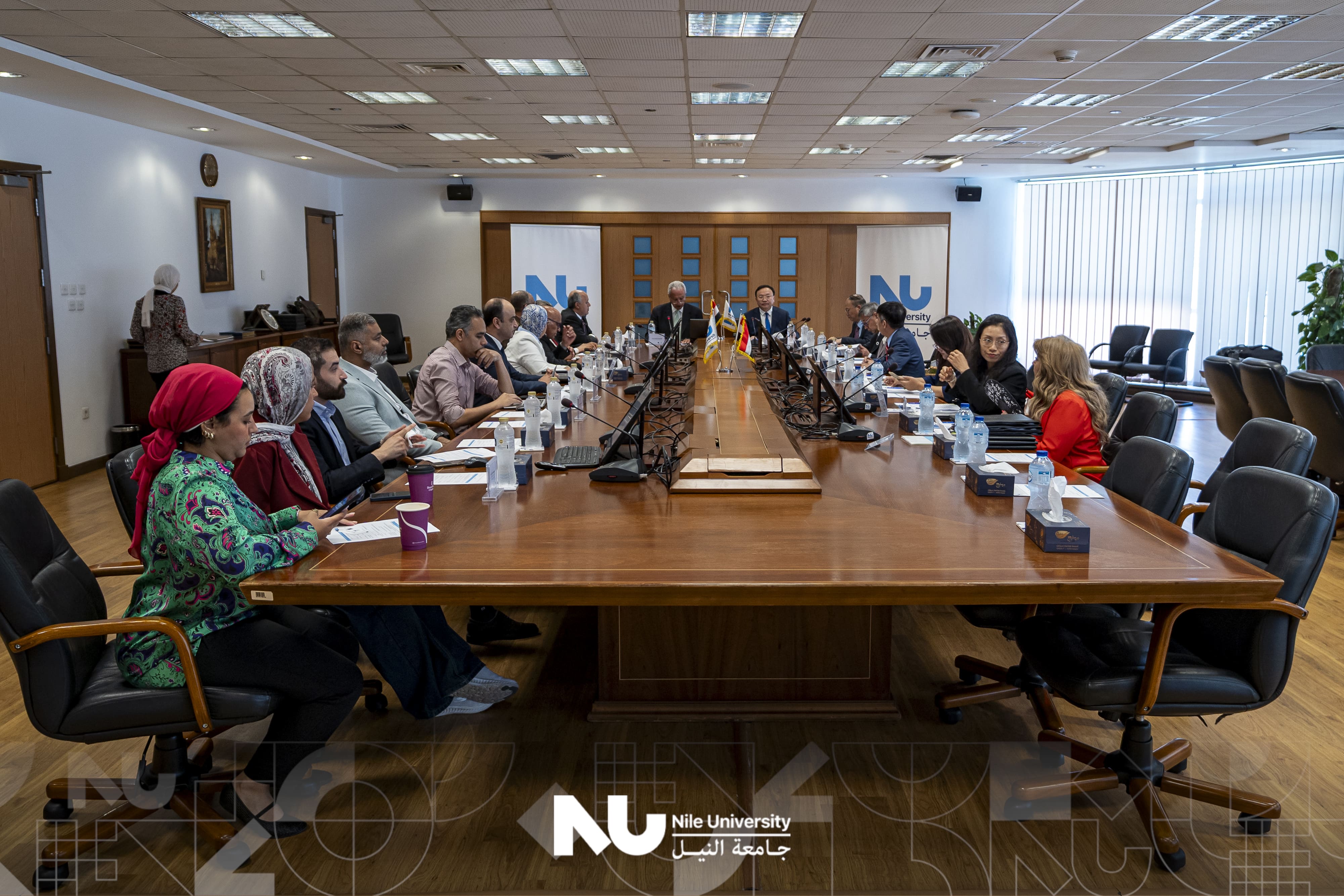 Nile University hosts a delegation from Central China Normal University (CCNU)