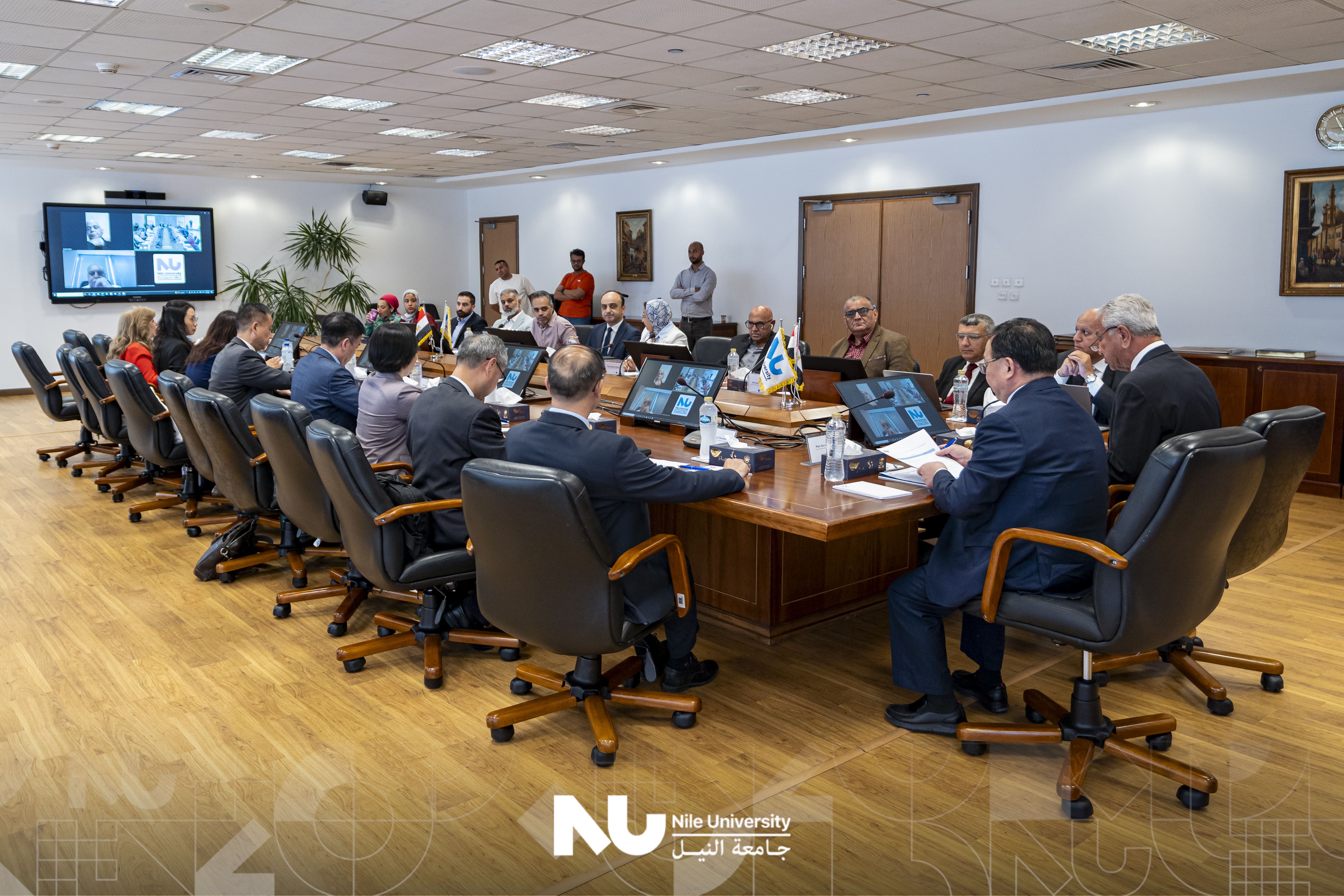 Nile University hosts a delegation from Central China Normal University (CCNU)