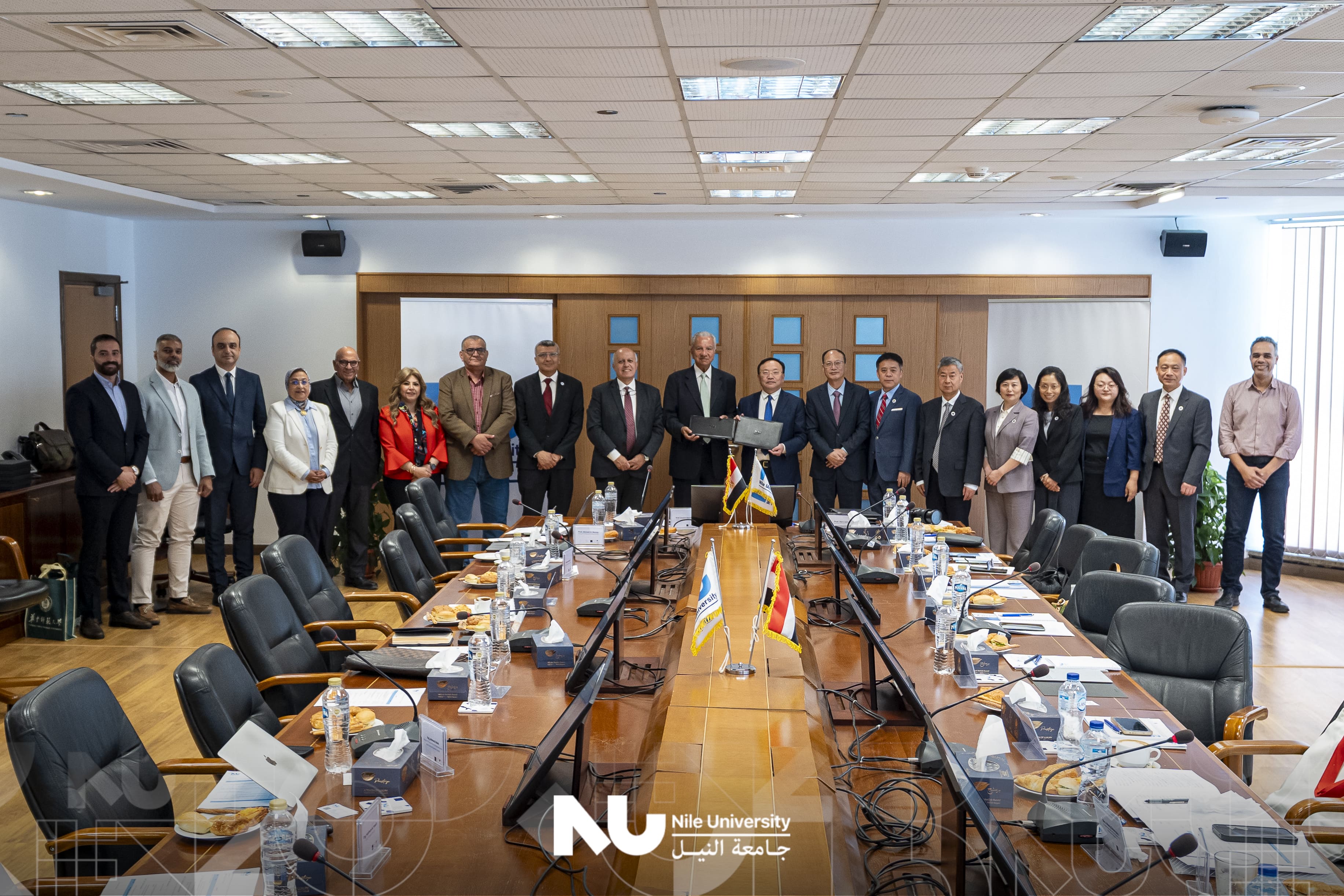 Nile University hosts a delegation from Central China Normal University (CCNU)