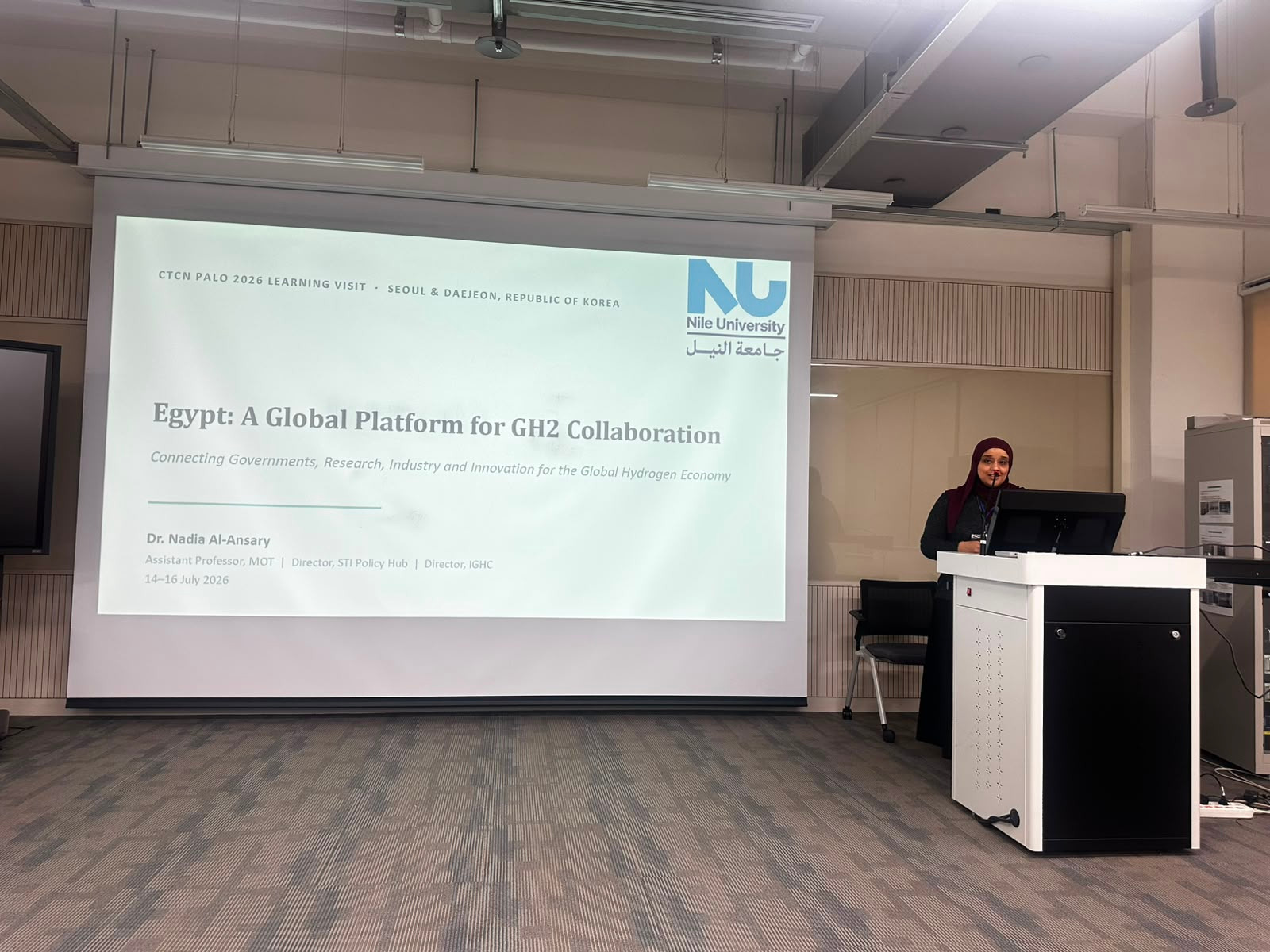 Nile University Strengthens Global Green Hydrogen Partnerships Through CTCN Learning Visit in the Republic of Korea