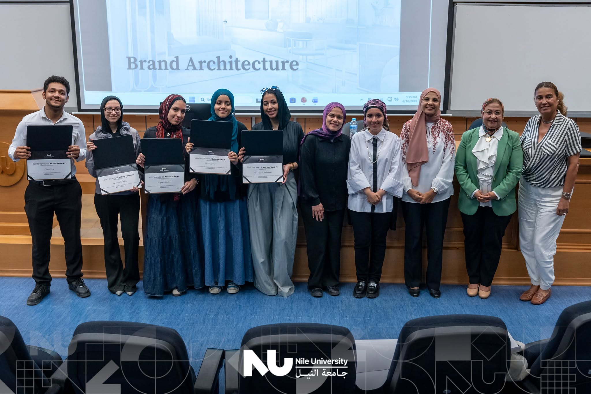 The Business School at Nile University is proud to celebrate a successful collaboration with Mona Hussein Design House