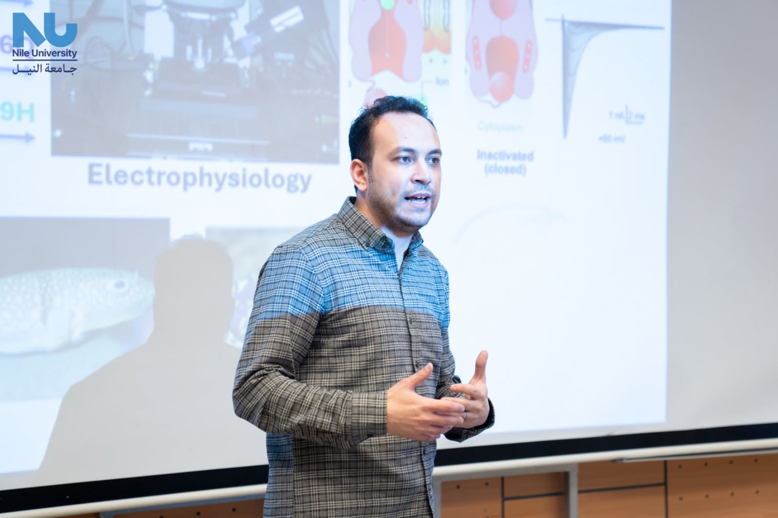 Nile University Hosts Dr. Ahmed Eltokhi for an Insightful Seminar on Ion Channel Mutations and Autism Spectrum Disorder