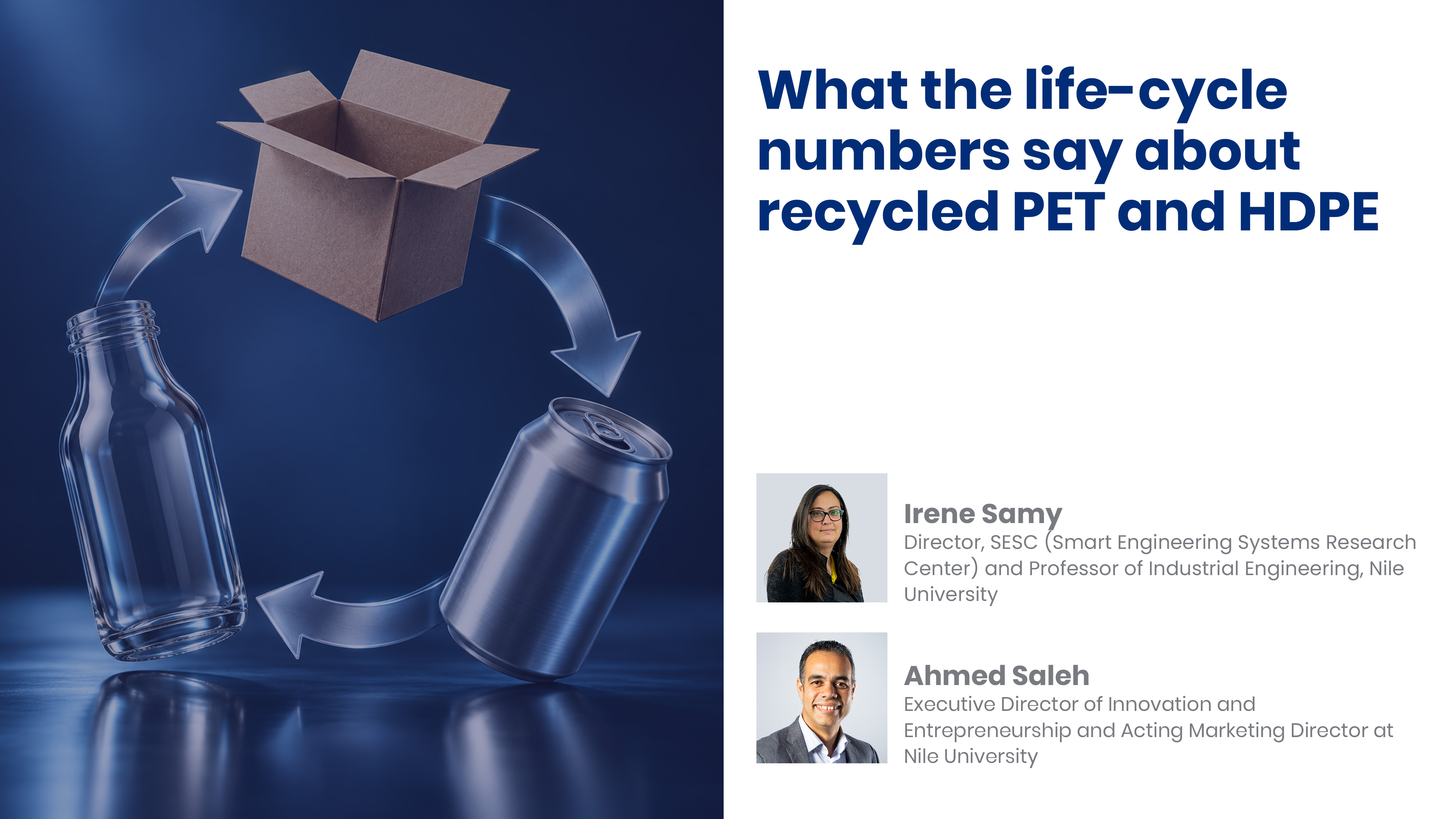 What the life-cycle numbers say about recycled PET and HDPE